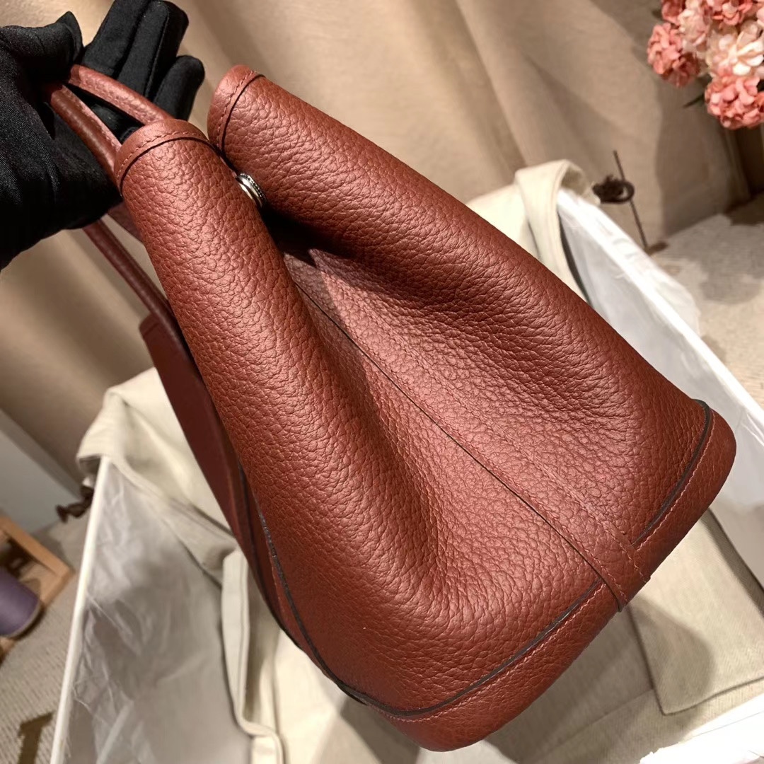 에르메스 가든파티30 보르도 은장 바쉬 컨트리